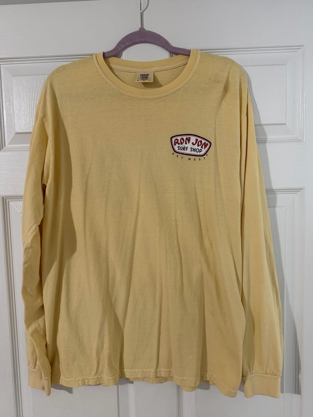 Ron Jon Long Sleeve Surf Tee - Light Yellow